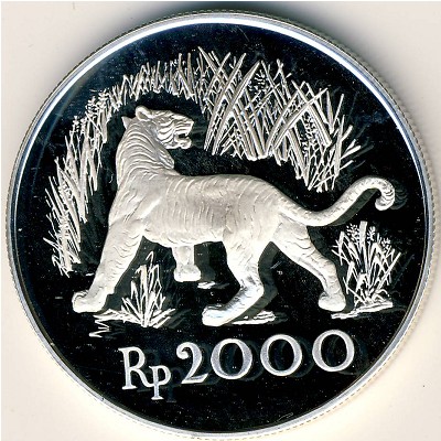 Indonesia, 2000 rupiah, 1974