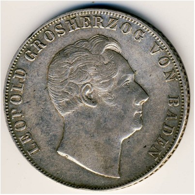 Baden, 2 gulden, 1846–1852