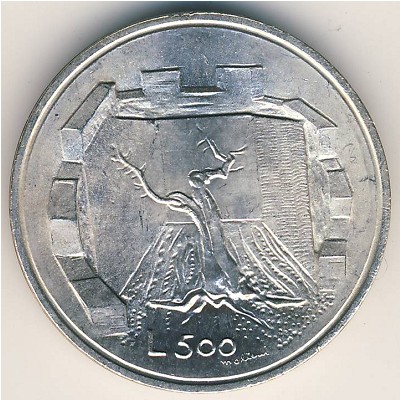 Сан-Марино, 500 лир (1976 г.)