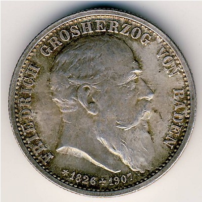 Баден, 2 марки (1907 г.)