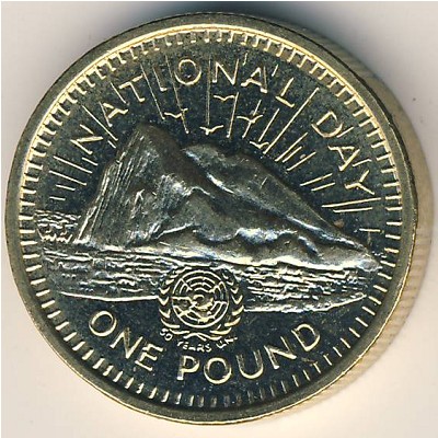 Гибралтар, 1 фунт (1995 г.)