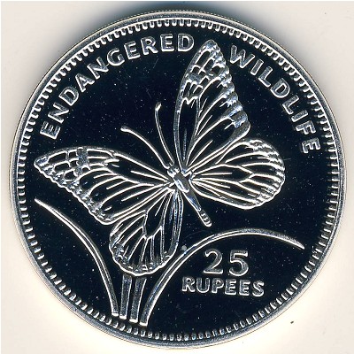 Seychelles, 25 rupees, 1994