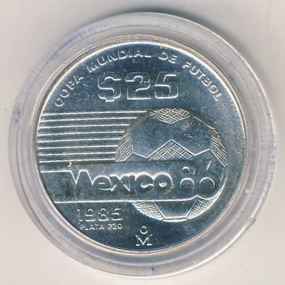 Mexico, 25 pesos, 1985