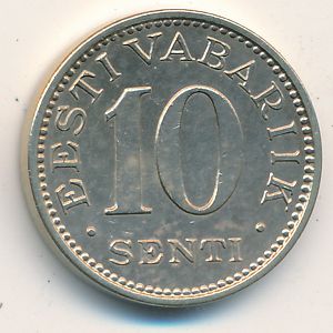 Estonia, 10 senti, 1931