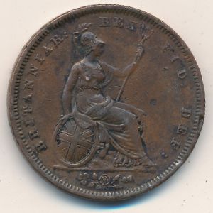 Великобритания, 1 пенни (1826 г.)