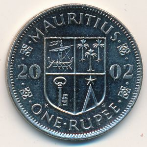 Mauritius, 1 rupee, 1987–2010