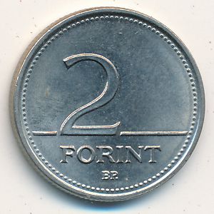 Hungary, 2 forint, 1992–2008