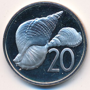 Cook Islands, 20 cents, 1978