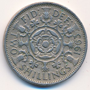 Великобритания, 2 шиллинга (1963 г.)