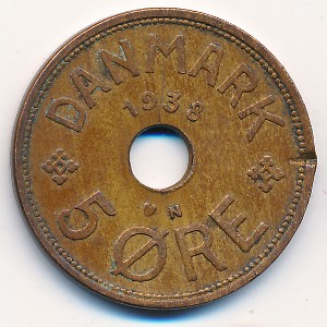Дания, 5 эре (1938 г.)