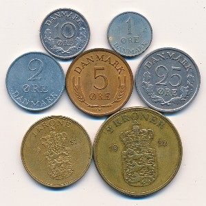 Дания, Набор монет