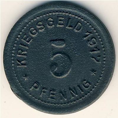 Охлигс., 5 пфеннигов (1917 г.)