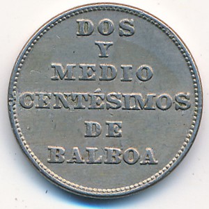 Panama, 2 1/2 centesimos, 1940