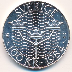 Швеция, 100 крон (1984 г.)
