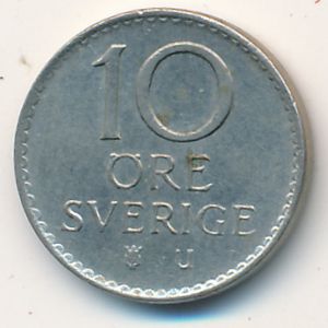 Швеция, 10 эре (1968 г.)