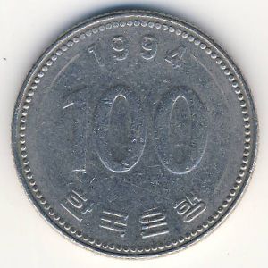 Южная Корея, 100 вон (1994 г.)
