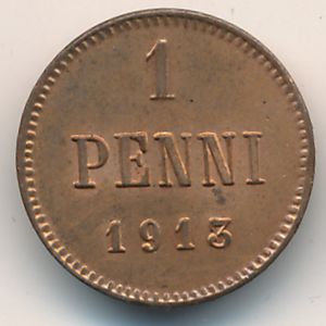 Finland, 1 penni, 1895–1916