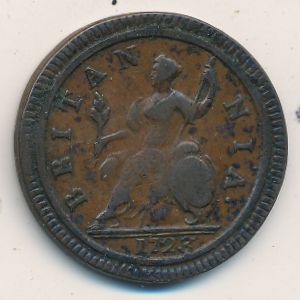 Great Britain, 1/2 penny, 1719–1724