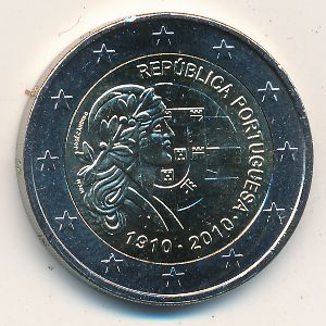 Португалия, 2 евро (2010 г.)