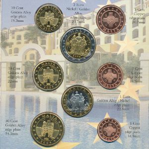 Malta., Набор монет, 2004