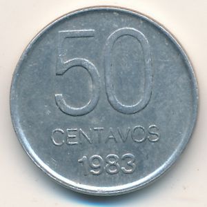 Аргентина, 50 сентаво (1983 г.)