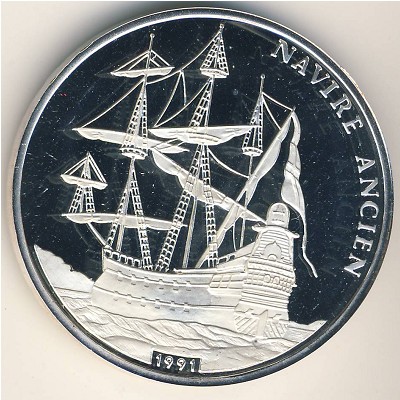 Congo-Brazzaville, 500 francs, 1991