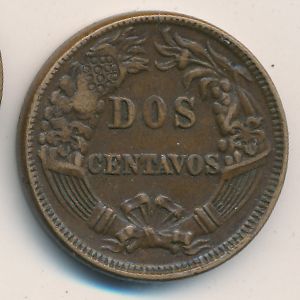 Peru, 2 centavos, 1864–1879