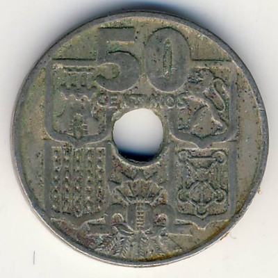 Испания, 50 сентимо (1949 г.)