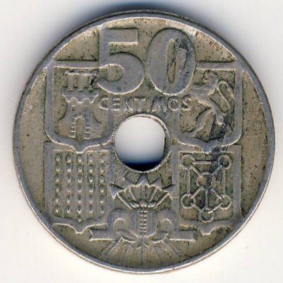 Испания, 50 сентимо (1949 г.)