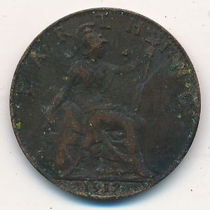 Great Britain, 1 farthing, 1912