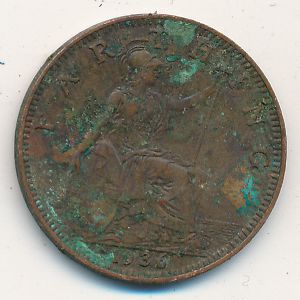 Great Britain, 1 farthing, 1936