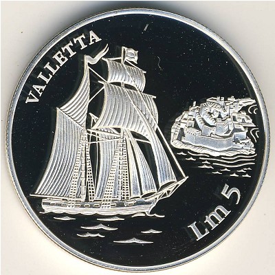 Malta, 5 liri, 1994