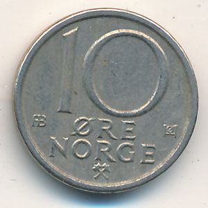 Norway, 10 ore, 1978