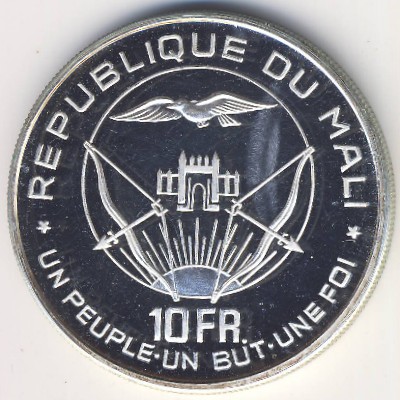Mali, 10 francs, 1960