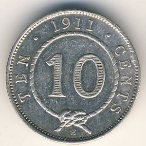 Sarawak, 10 cents, 1900–1915