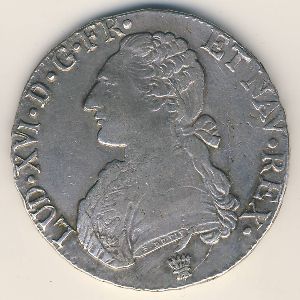 Франция, 1 экю (1775–1791 г.)