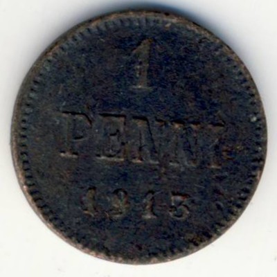 Finland, 1 penni, 1913