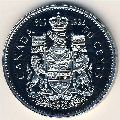 Canada, 50 cents, 1992