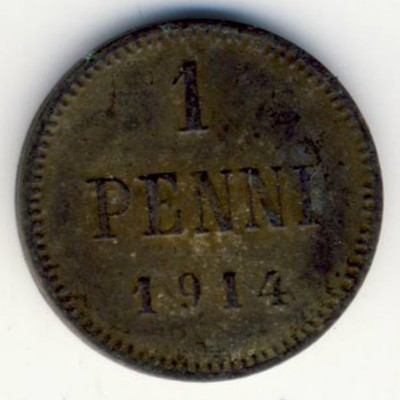 Finland, 1 penni, 1914