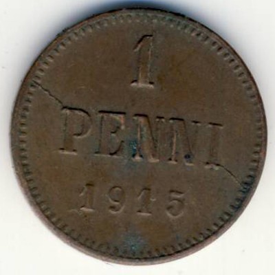 Finland, 1 penni, 1915