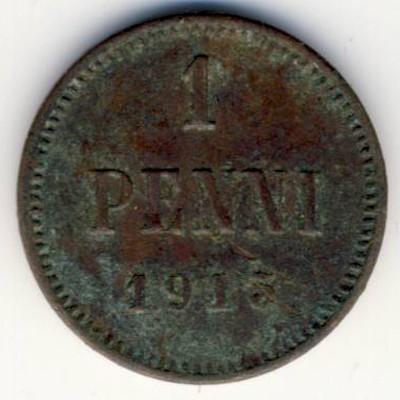 Финляндия, 1 пенни (1915 г.)