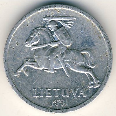 Литва, 1 цент (1991 г.)