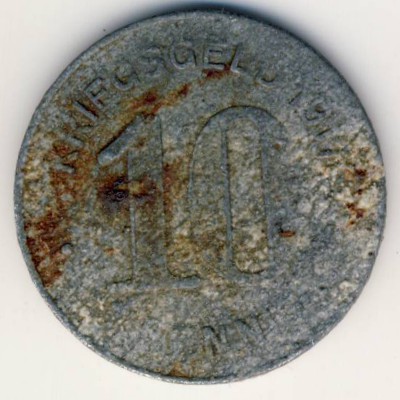 Эльберфельд., 10 пфеннигов (1917 г.)