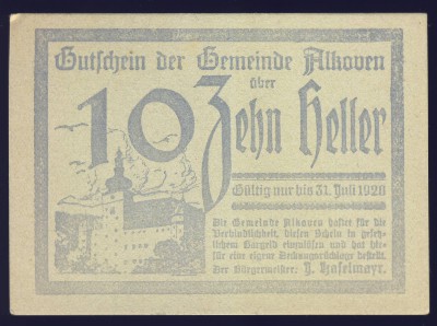 Нотгельды Австрии, 10 геллеров