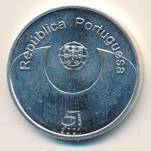 Portugal, 5 euro, 2007