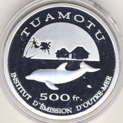 Туамоту., 500 франков (2014 г.)