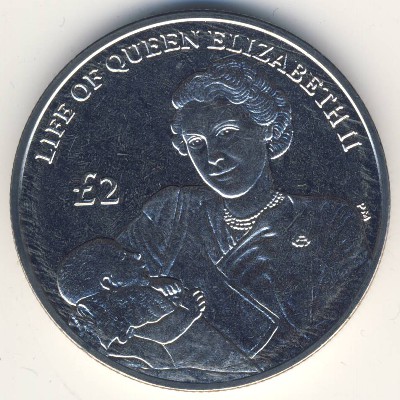 Ascension Island, 2 pounds, 2012