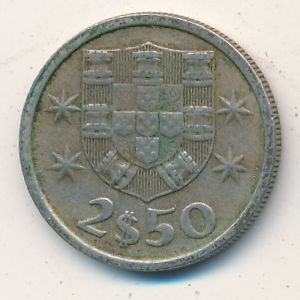 Португалия, 2,5 эскудо (1974 г.)