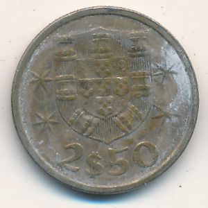 Португалия, 2,5 эскудо (1980 г.)