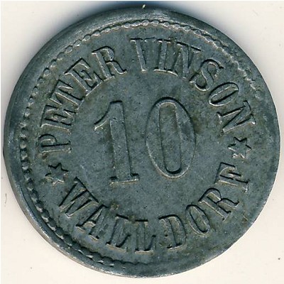 Вальдорф., 10 пфеннигов